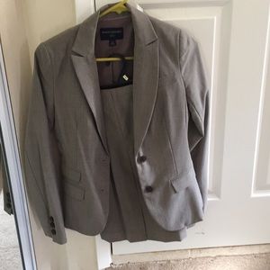 Grey Banana Republic skirt suit
